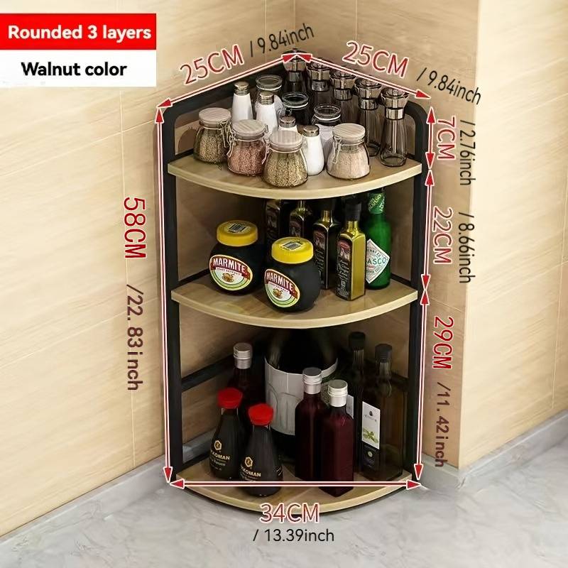 Temu Multi-functional Kitchen Corner Storage Rack