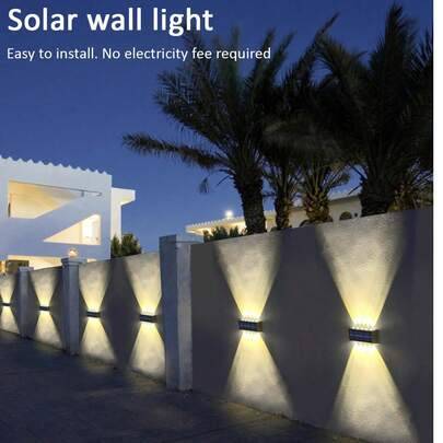 Shein Outdoor Solar Powered 8LED 10LED Wall light