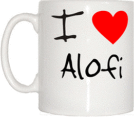 TeeTreeDesigns I Love Heart Alofi Mug Cup