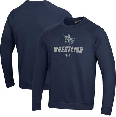 Under Armour Wrestling Rival Fleece Raglan Pullover - Navy