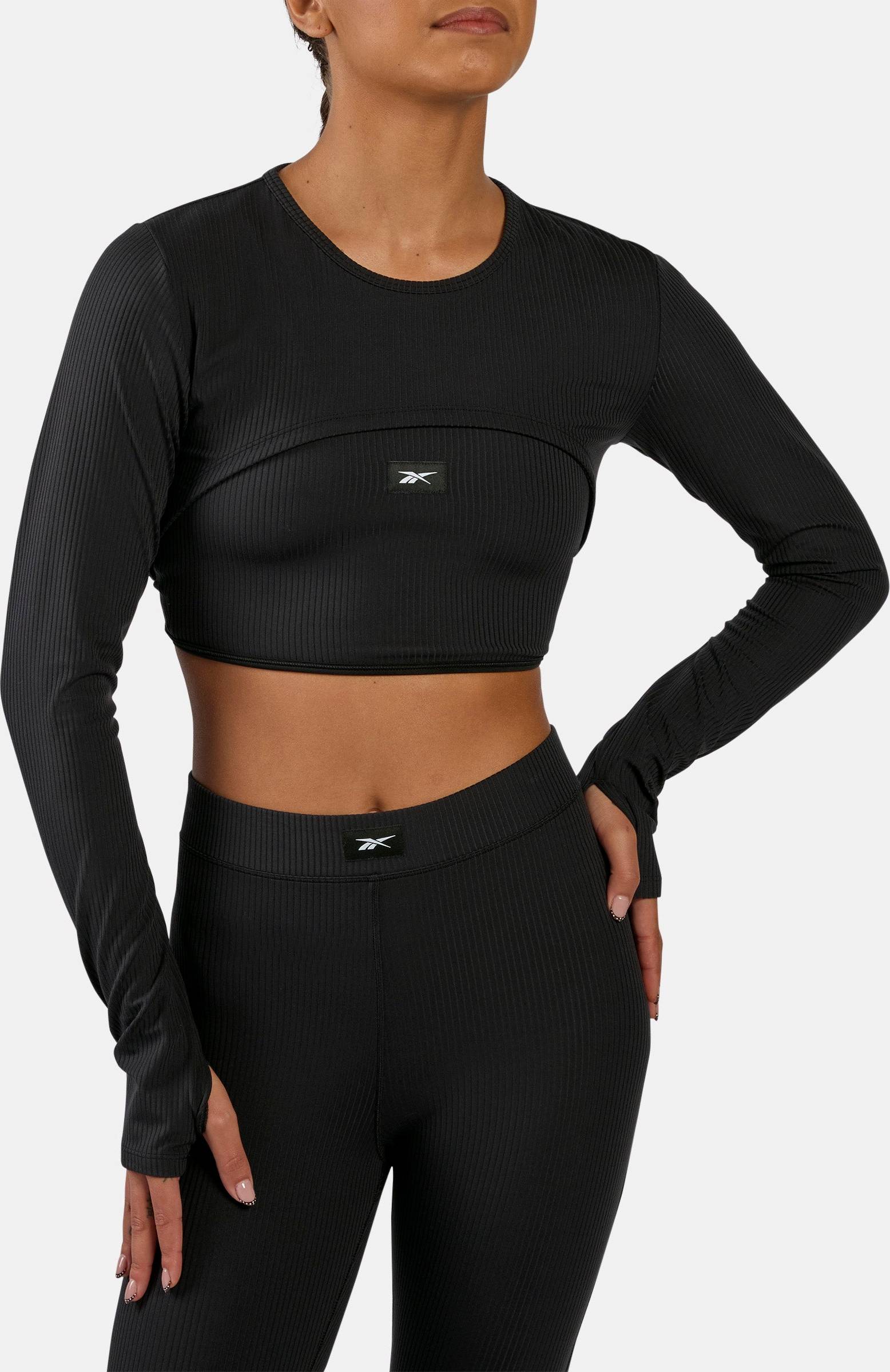 Id black Reebok ID Train Rib Shrug - Black