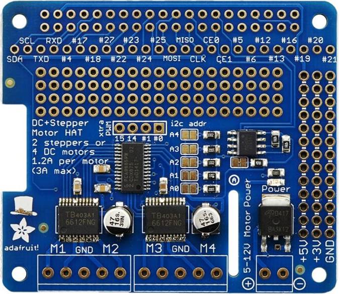 Raspberry pi kit Adafruit Stepper Motor Schrittmotor HAT Raspberry Pi Kit