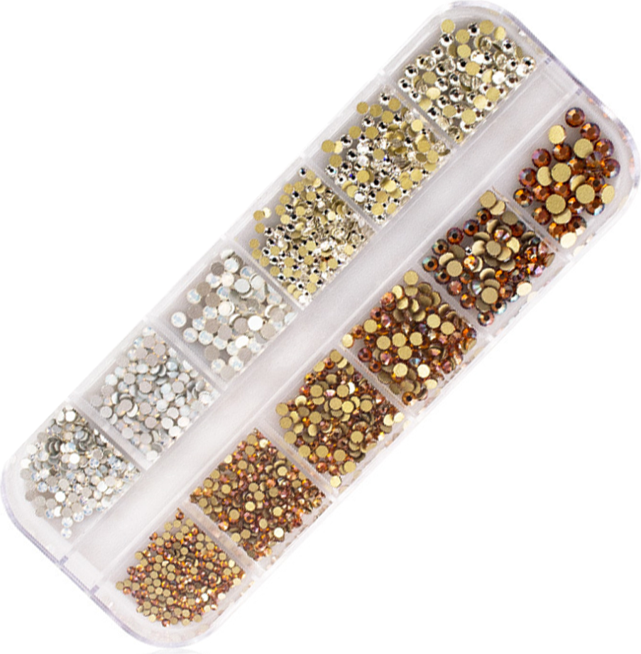 Portable Rhinestone Magic Gold Pink Gems