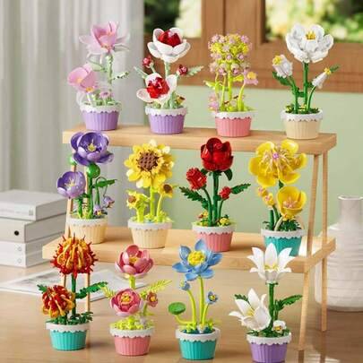 Shein Micro Granule Potted Building Block Set