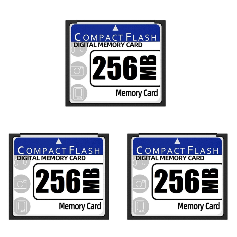 3X 256MB Compact Flash Memory Card