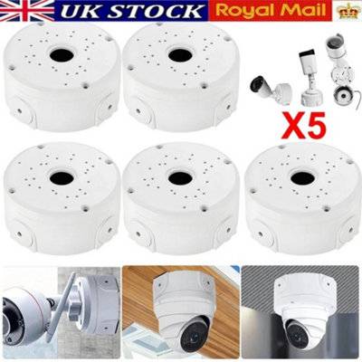 B&Q 5X CCTV Junction Box Deep Base