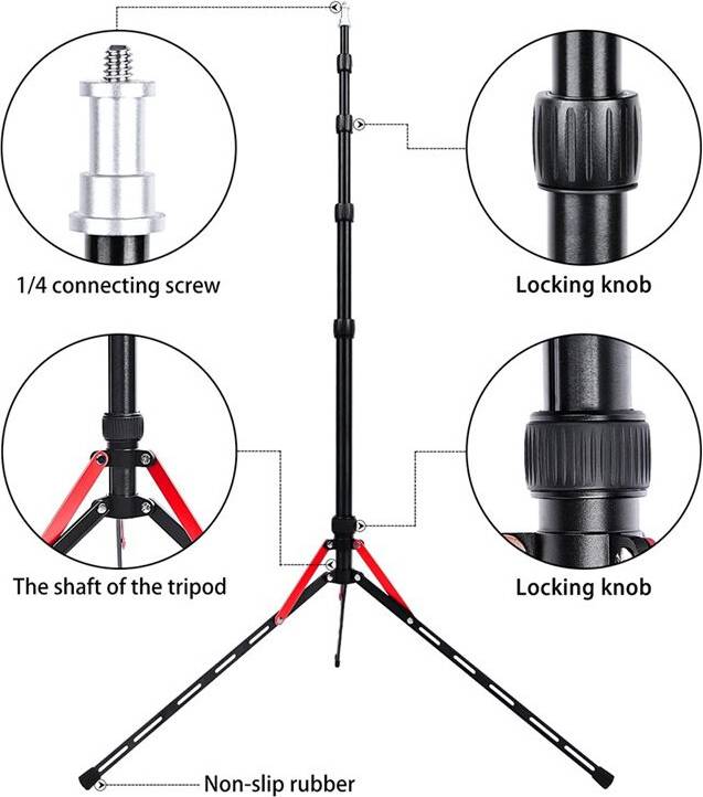 LED Light Tripod Stand Kit