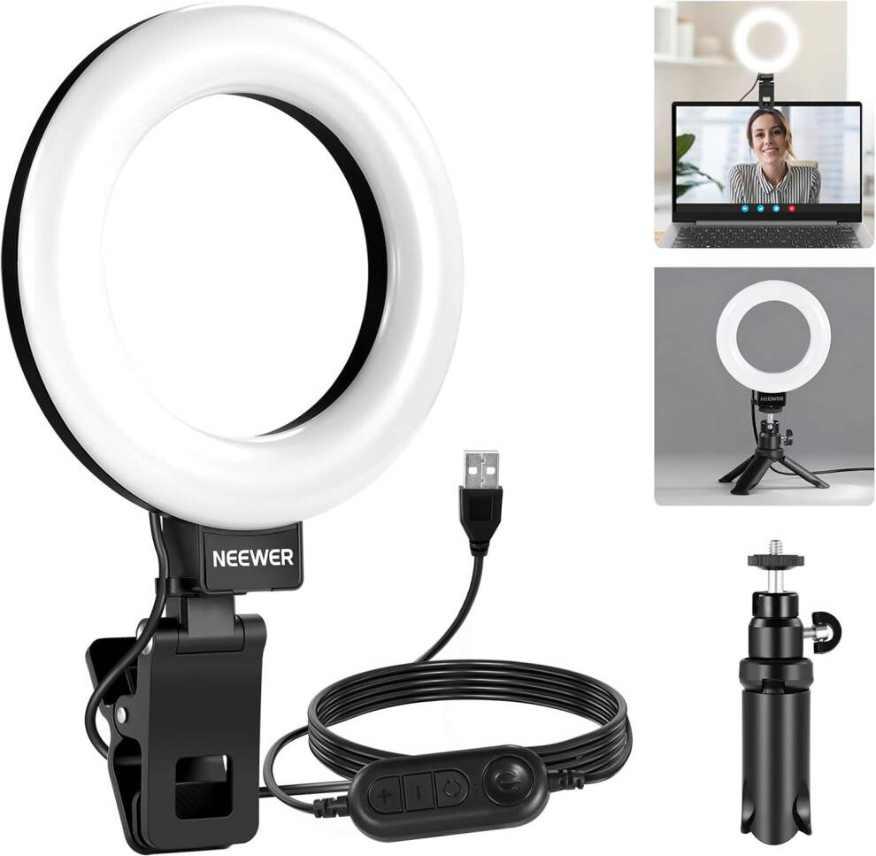 Neewer 5 Inch Ring Light Clip On Kit