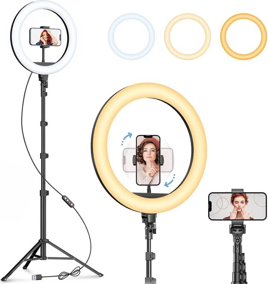 10 Inch LED Ring Light Black