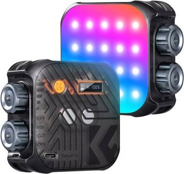 Black RGB Magnetic LED Video Light