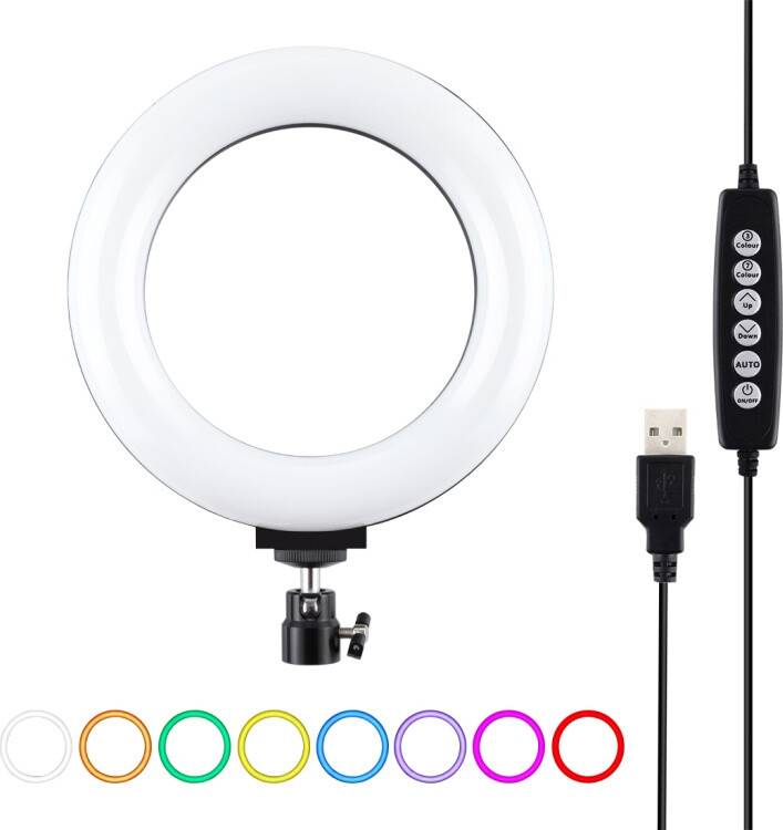 Rgbw Puluz 6.2 Inch Dimmable RGBW LED Ring Light