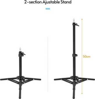 Adjustable Video Light Stand 2-Section