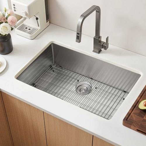 32 inch kitchen sink VEVOR 32-Inch Kitchen Undermount Single Bowl Sinks