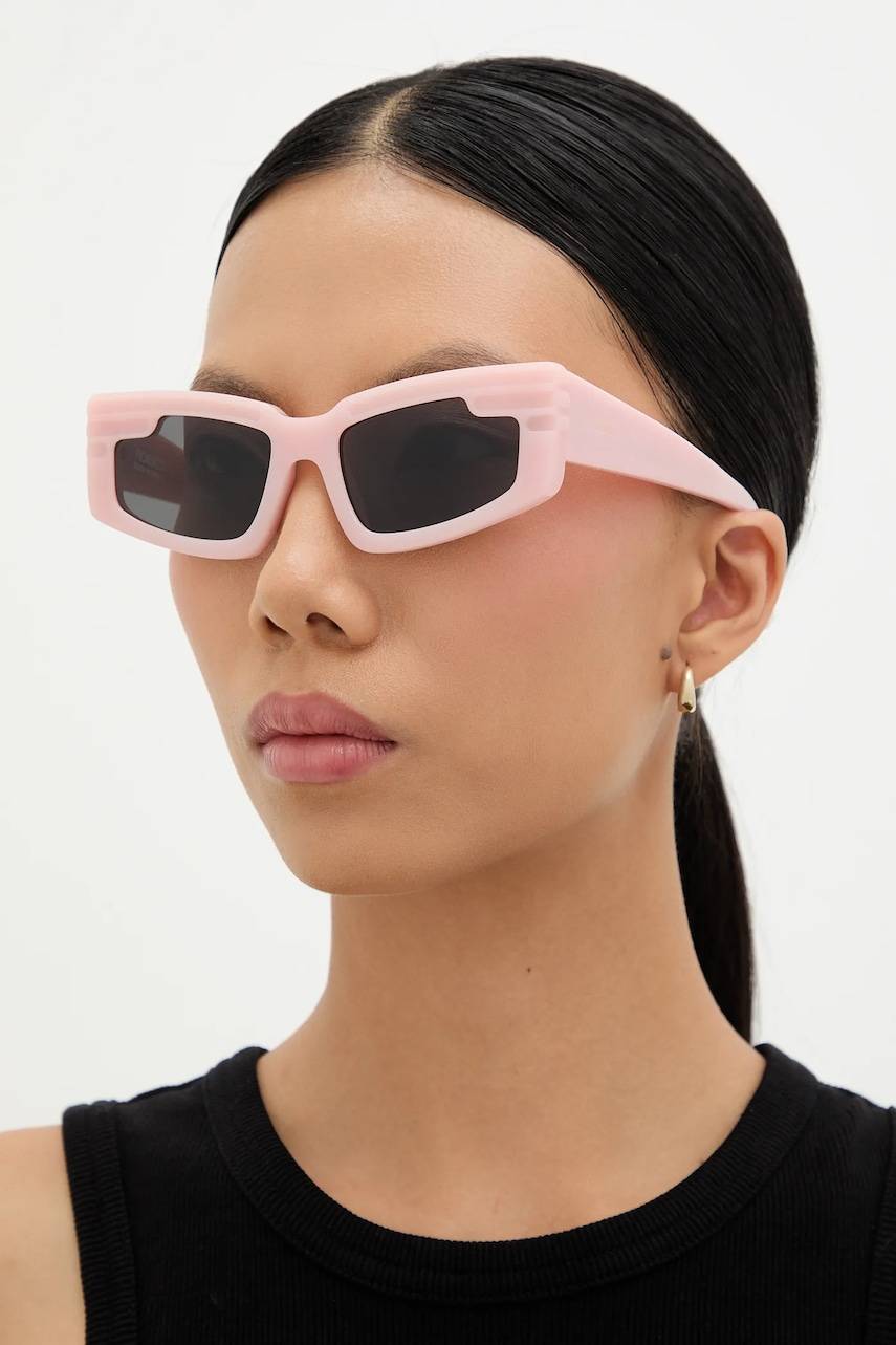 Fiorucci Occhiali Da Sole Rectangular Wing - Rosa