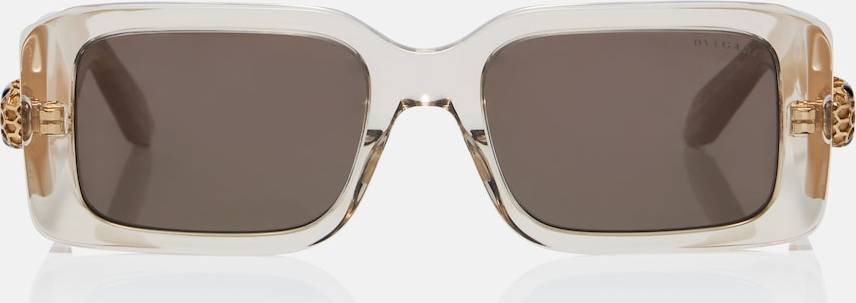 Bvlgari Serpenti Forever Rectangular Sunglasses - Gold