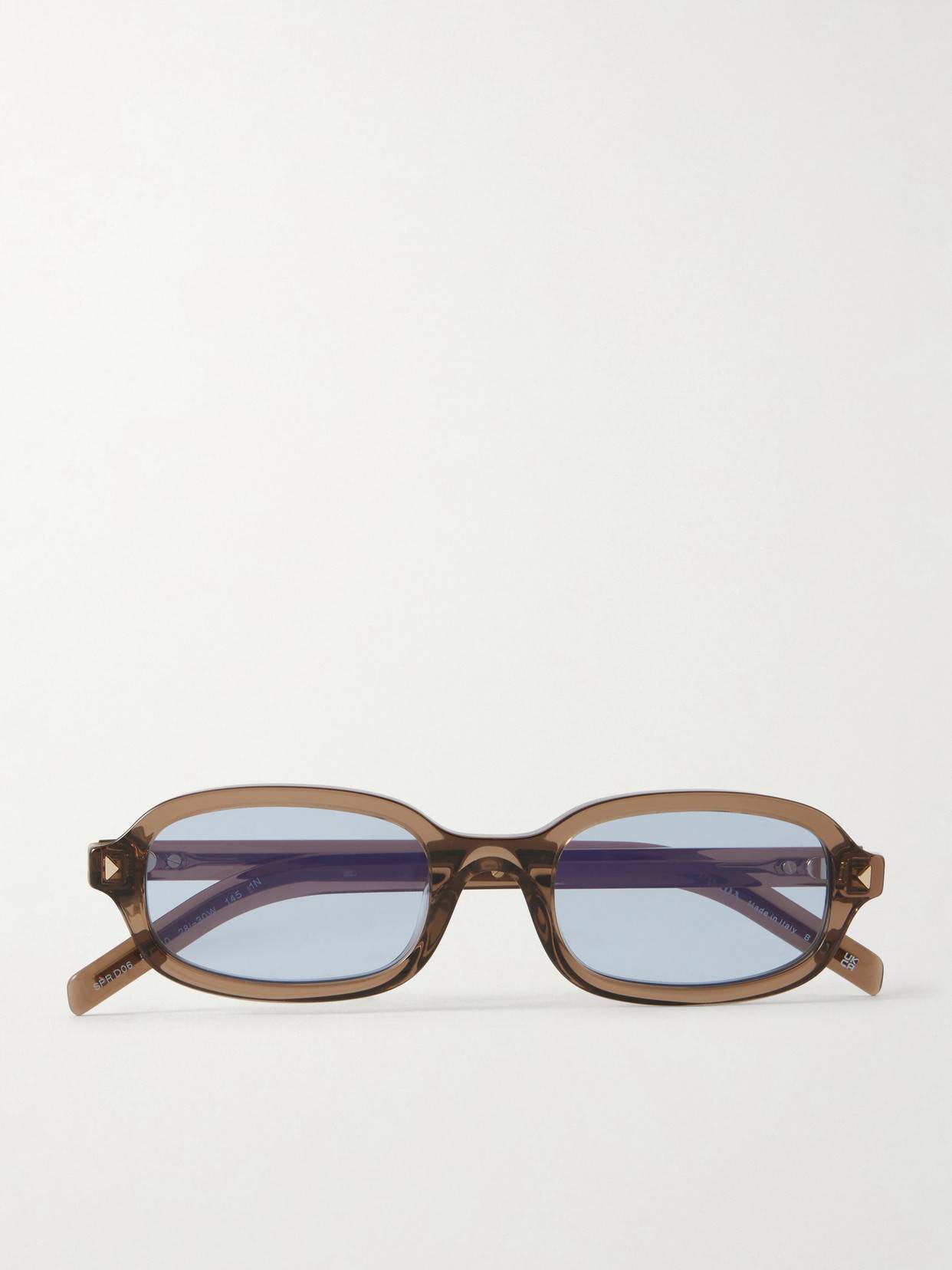 Prada Rectangular Frame Acetate Sunglasses - Neutrals