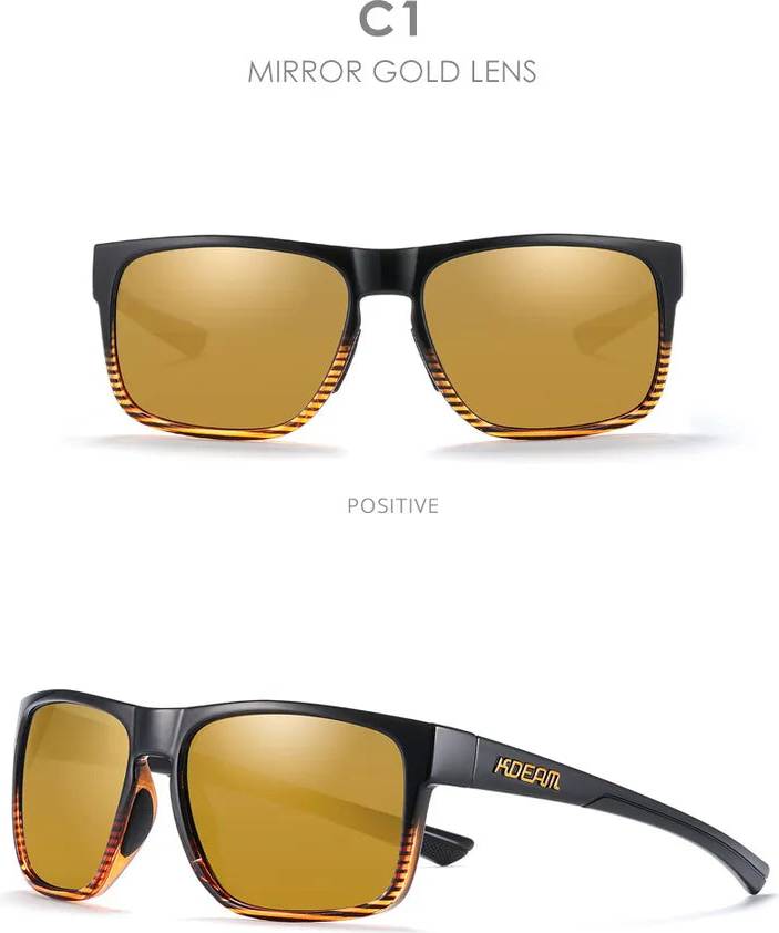 Solid Color PC Square Full Frame Sunglasses - C1