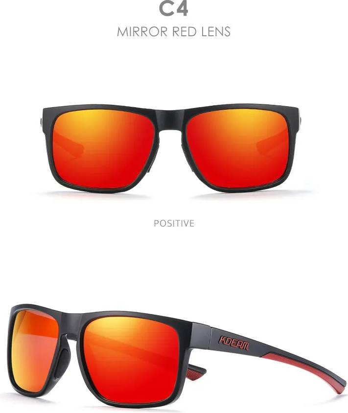 Solid Color PC Square Full Frame Sunglasses - C4