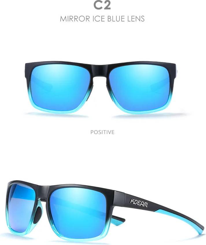 Solid Color PC Square Full Frame Sunglasses - C2