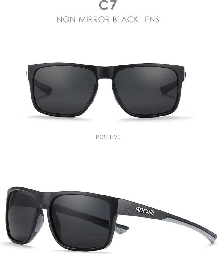 Solid Color PC Square Full Frame Sunglasses - C7