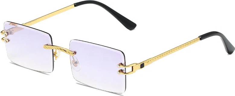 Simple Style Color Block Pc Square Full Frame Sunglasses - Gold Frame Light Silver