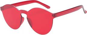 Round Design Rimless Ultra-Bold Colorful Sunglasses