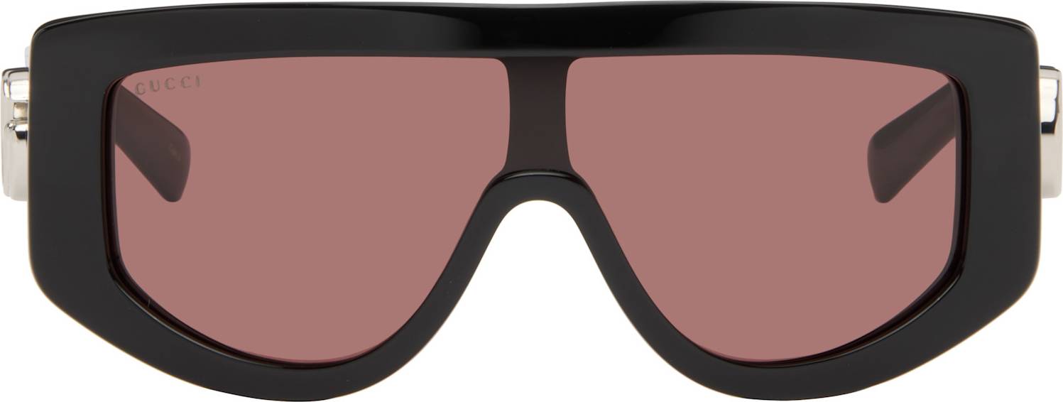 Gucci Rectangular Frame Sunglasses - Black