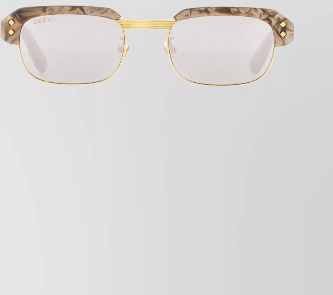 Gucci Rectangular Acetate Sunglasses