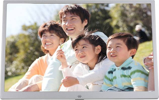 15-Inch Digital Photo Frame Silver Gray