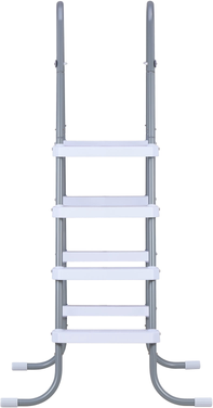 Swimming pool 48" KffKff 4-Step Steel A-Frame Pool Ladder 48 Inch Walls