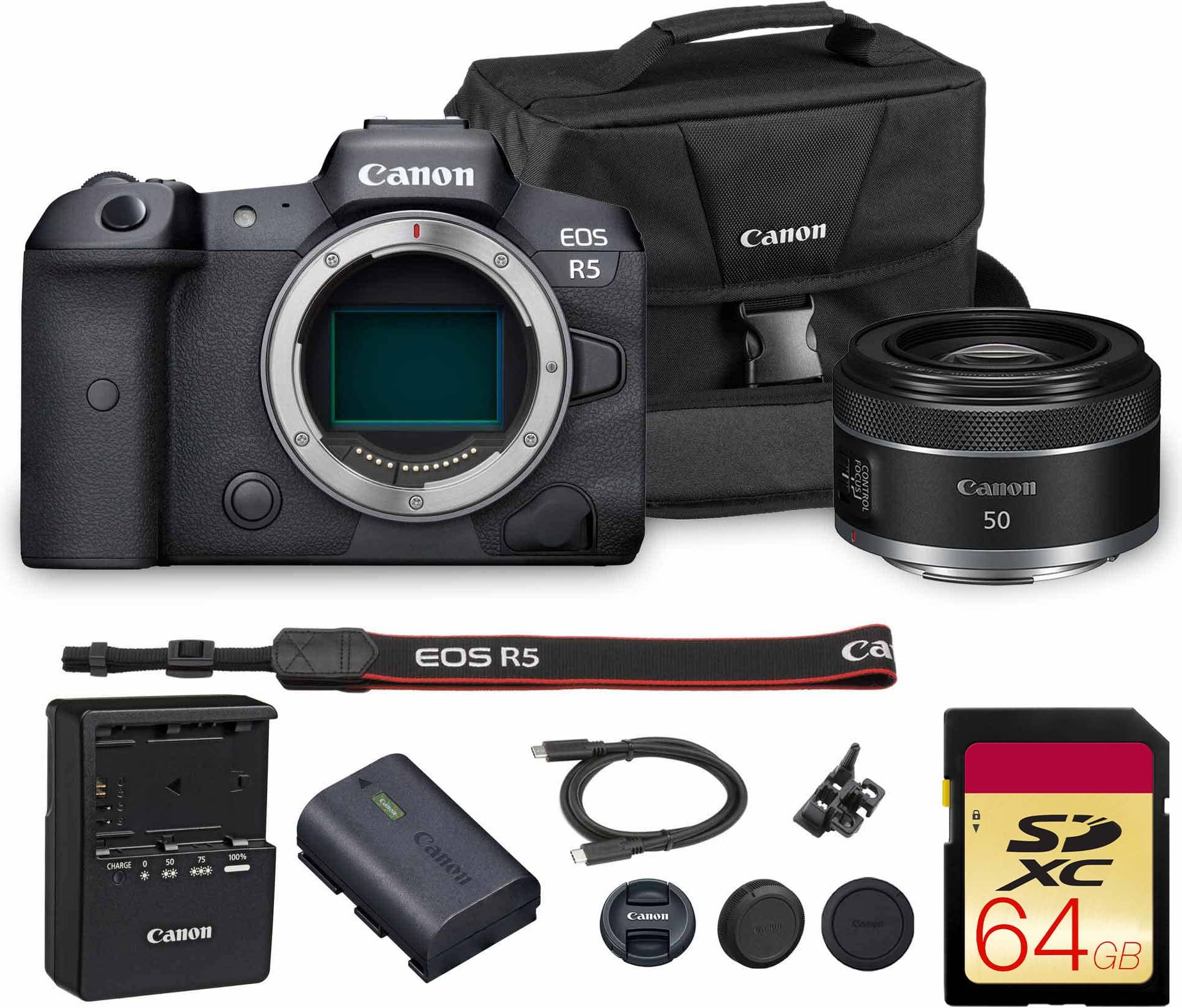 Canon eos r5 Canon EOS R5 Mirrorless Camera 45MP Full Frame 8K Bundle