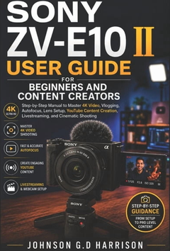 Sony zv ii Sony ZV-E10 II User Guide Paperback