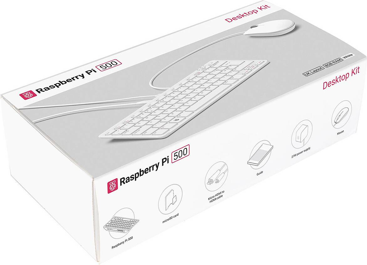 Raspberry Pi 500 8GB Computer Desktop Set