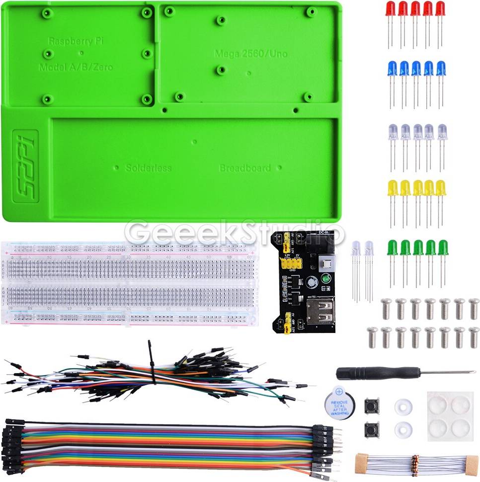 GeeekPi Breadboard Kit för Raspberry Pi - Grön