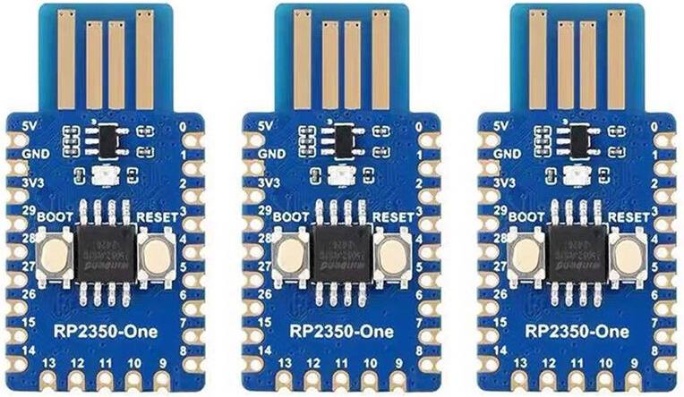Torribaly 3X Waveshare Raspberry Pi 2 RP2350 One Entwicklungsboard