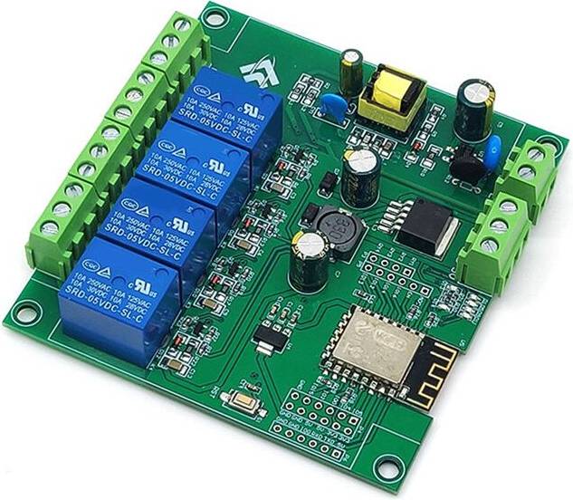 Exogio 4 Channel ESP8266 Wireless WIFI Relay Module