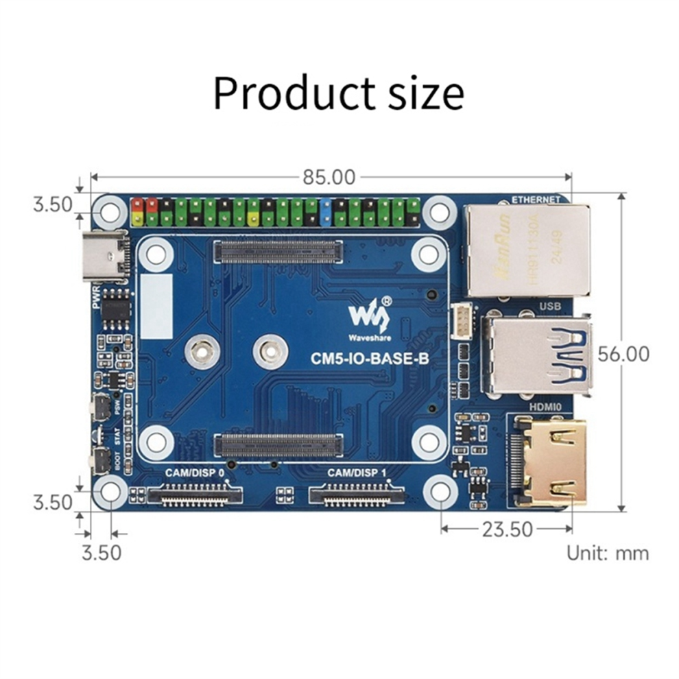 Waveshare Mini Baseboard Raspberry Pi CM5
