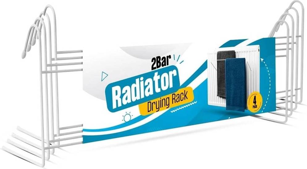 Towel rail over door 4-Pack Radiator Airer Bar Clothes Drying Rack Over Door
