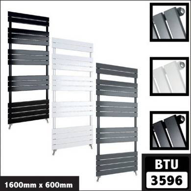 B&Q Bathroom Towel Radiator Flat Panel Vertical Design