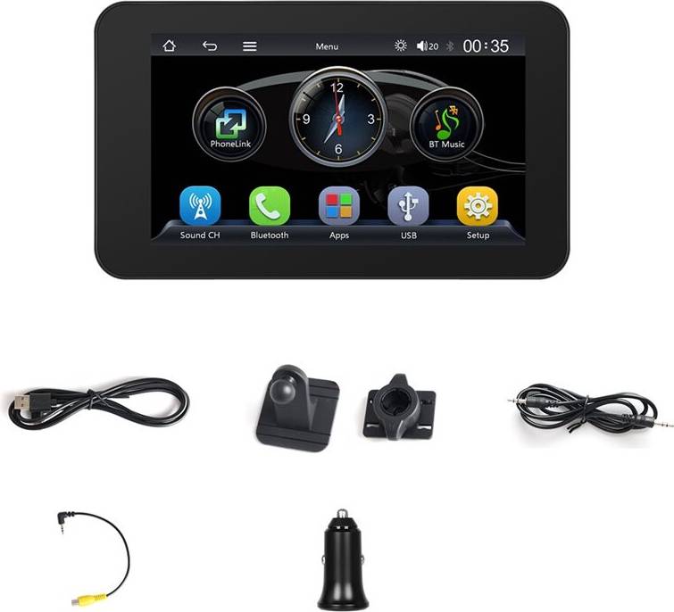 4.7 Inch Car Monitor Android Auto EQ Sound Dashboard Screen Player