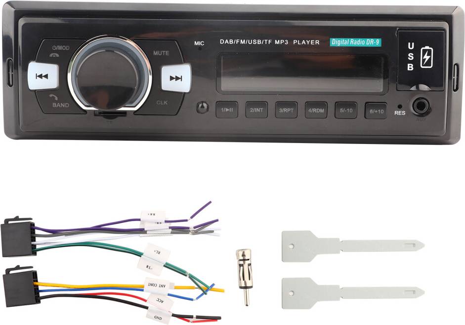Mechless Car Stereo Bluetooth USB Aux-In