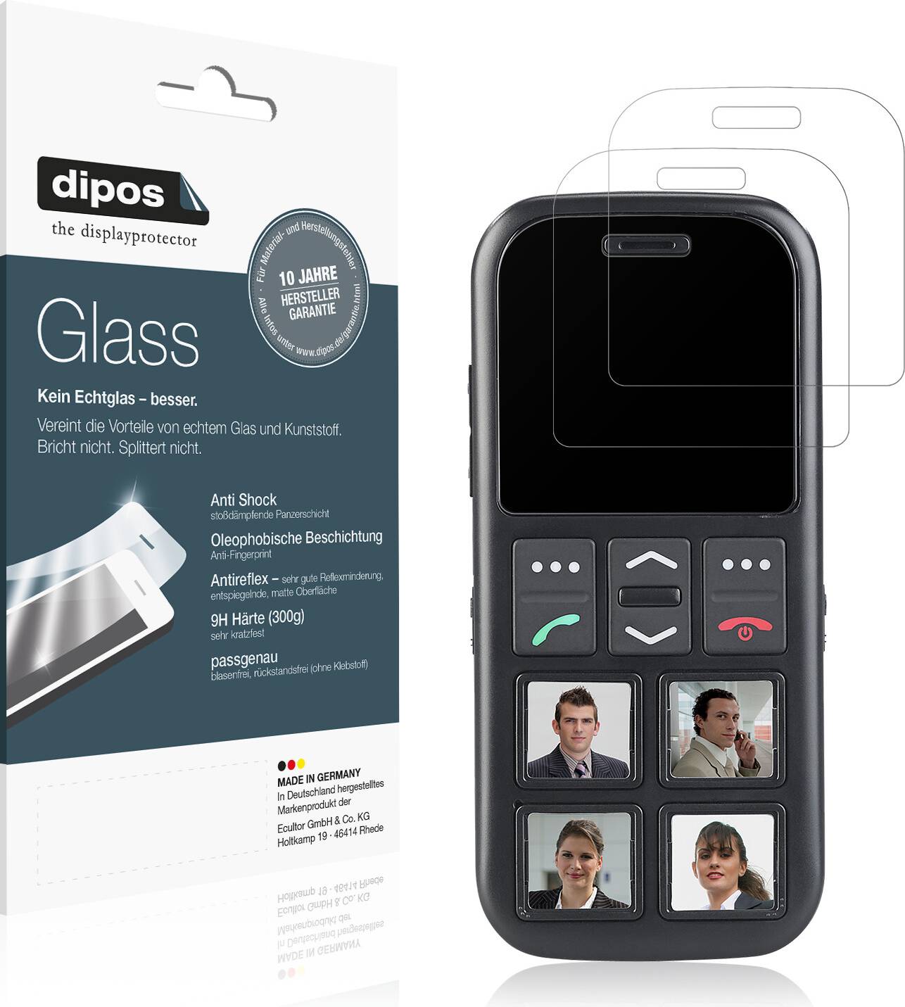 Dipos Screen Protector For Simvalley Mobile Rx-820.gps Matte Flexible Glass
