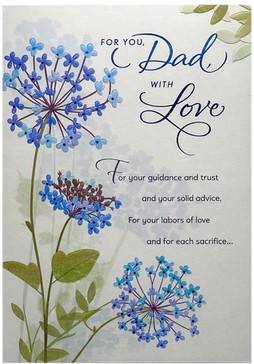 Fathers day Hallmark Father’s Day Embossed Hydrangeas Card