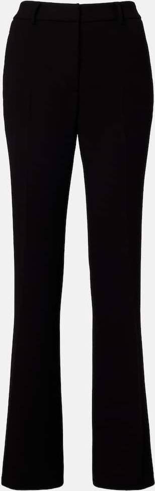 High-Rise Wool Flared Pants