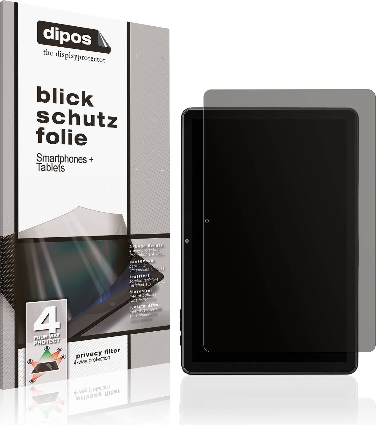 Dipos Rebecco K50 10 Inch Privacy Filter Screen Protector
