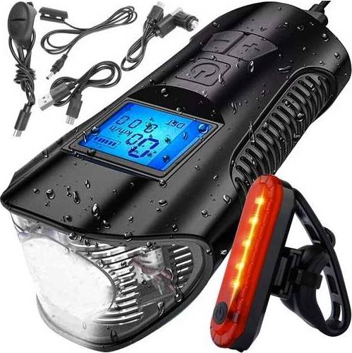 Trizand LED Cykelljus Med Skivbromsmontering