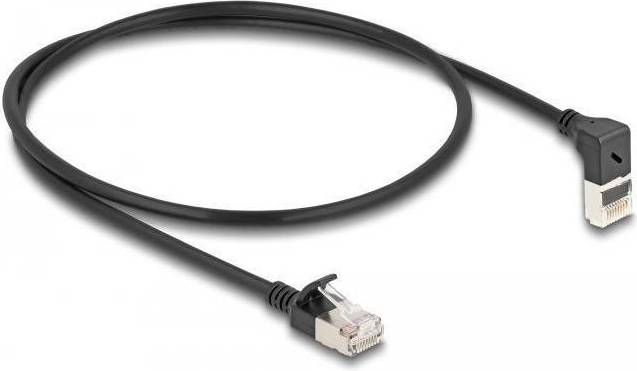 DeLock Cat 6a SFTP 50cm Netværkskabel Sort