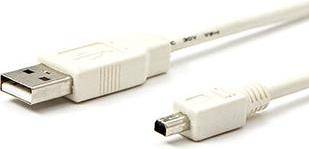 Logo USB-Kabel USB-A til MiniUSB 2 m Sort