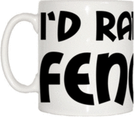 TeeTreeDesigns I'd Rather Be Fencing Mug Mug
