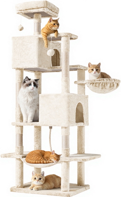Multi level cat tree CONCETTA 66in Multi Level Cat Tree Tower Posts
